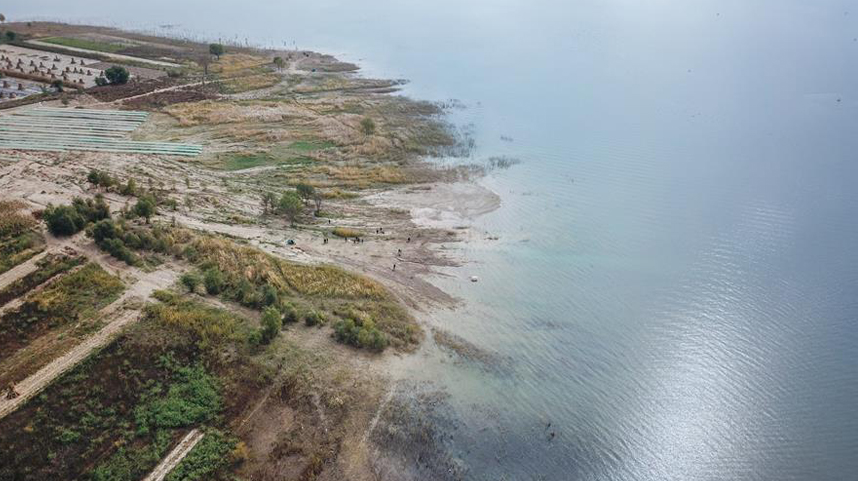 秋瞰刘家峡“黄河三湾”