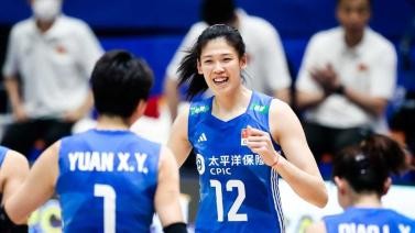 中国女排三人入选首周最佳阵容 李盈莹获评MVP